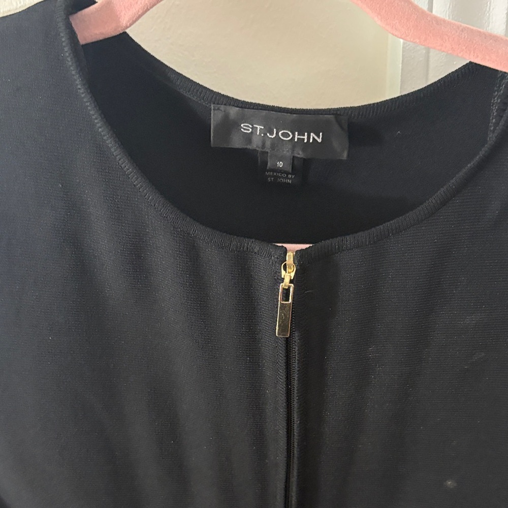 St. John Black Knit Jacket